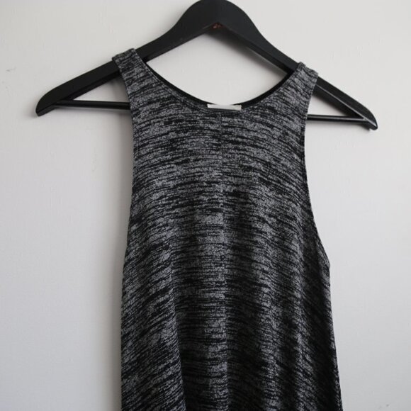 Wilfred Free Aritzia Rosa Sleeveless Swing Marled Knit Dress Grey - Picture 2 of 8
